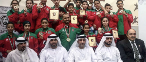 Shabab Alahli karate team was crowned with 5 medals